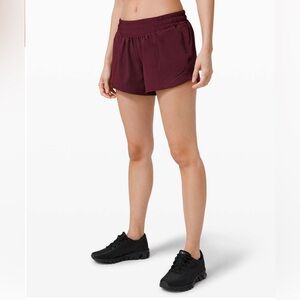 Lululemon Hotty Hot Short II *Long 4" in Cassis Size 4 Tall